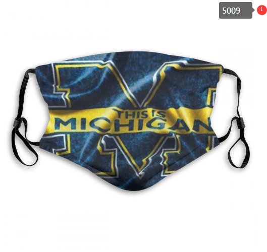 NCAA Michigan Wolverines #6 Dust mask with filter->ncaa dust mask->Sports Accessory